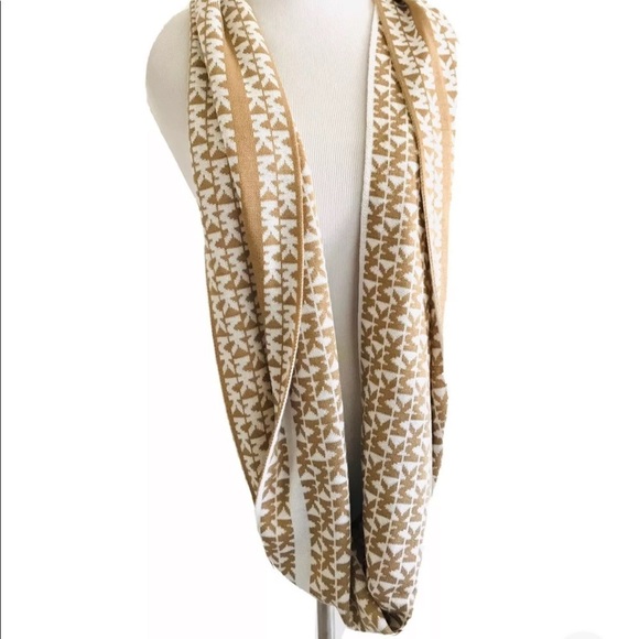 Michael Michael Kors | Logo Infinity Scarf Women's Size OS Brown Comfort - Picture 4 of 8